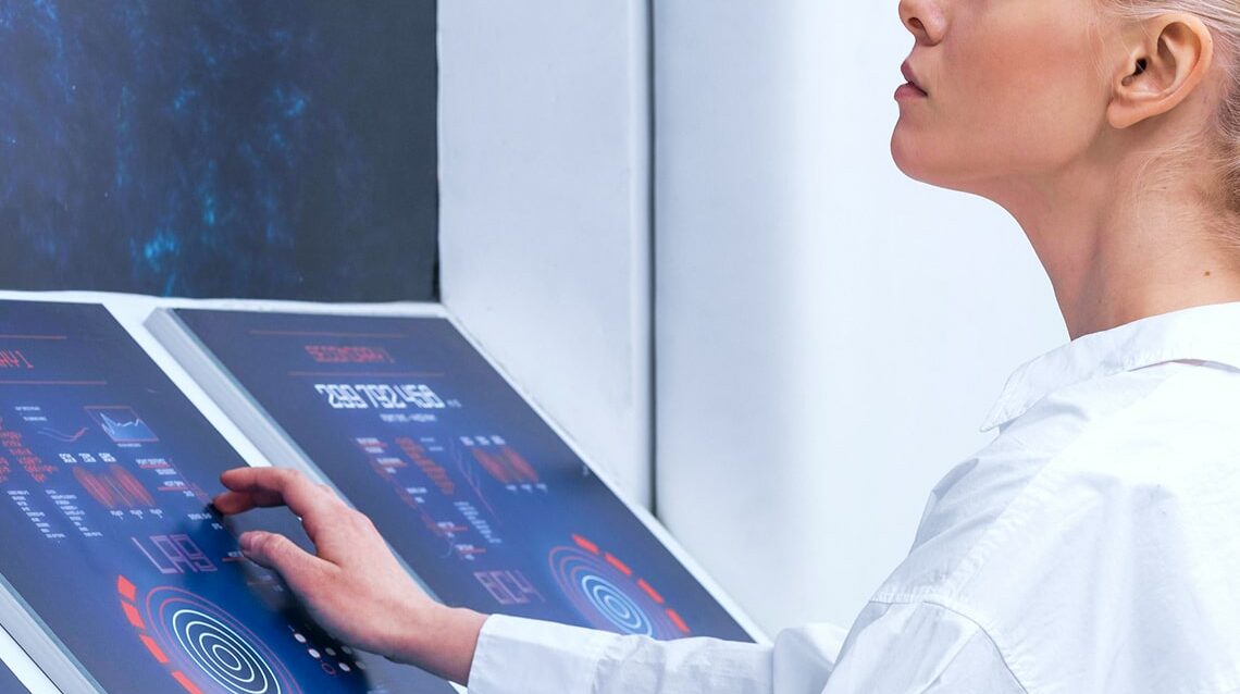 side-view-woman-working